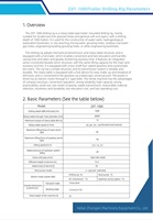 Plateforme de forage montée sur remorque la plus vendue pour le forage de puits dans les formations de roche dure