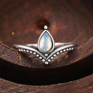 Ciondolo T0933 in Pietra di Luna con Montatura in Argento 925, Stile Bohémien, Unisex, per Uso Quotidiano - Product Image 5