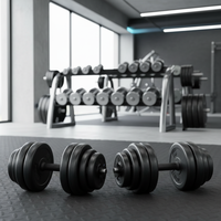 GYMKO Vente en gros d'accessoires de musculation pour salle de sport, haltères réglables pour salle de sport à domicile
