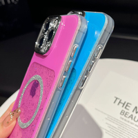 Étui magnétique sans fil scintillant pour Oppo Find X9 ultra, Samsung S25 ultra, Mote EDGE60
