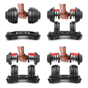 Mancuernas Ajustables Lisglosports, Juego <span class=keywords><strong>de</strong></span> Mancuernas con Peso Ajustable <span class=keywords><strong>de</strong></span> 24 kg y 40 kg, con Mango <span class=keywords><strong>de</strong></span> Nailon Antideslizante - Product Image 2