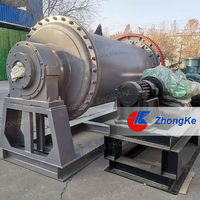 Tanzanie Broyage à sec humide Petite machine d'extraction par pulvérisation Broyeur à boulets horizontal en or utilisé pour la poudre de pierre de ciment