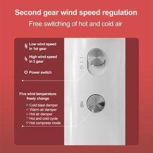 Juego de secador de pelo para mujer, cuidado del cabello, secador de pelo portátil para el hogar, peluquería, secador de pelo iónico negativo sin hojas potente de 1600W - Product Image 5