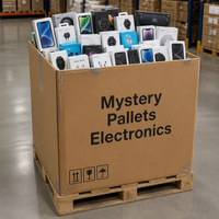 Palettes mystères d'électronique aléatoire avec ordinateurs portables, systèmes de jeu, casques audio, téléphones portables et produits variés pour la vente en gros