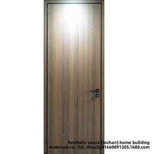 Portes de chambre en composite aluminium-<span class=keywords><strong>bois</strong></span> personnalisées par le fabricant, cadre étroit, structure en nid d'abeille en aluminium, luxe léger, minimaliste - Product Image 5