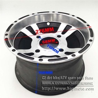 Jantes en alliage d'aluminium pour roue avant de VTT 10 pouces, 10"x 5.5, quad chinois tout-terrain, moto à 4 roues, motocross