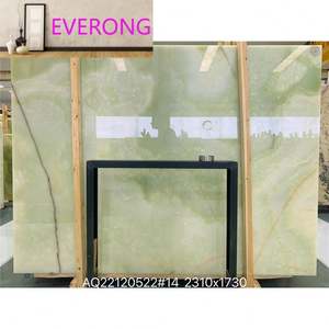 Comptoir <span class=keywords><strong>de</strong></span> bar moderne <span class=keywords><strong>de</strong></span> luxe EV Design îlot en marbre onyx vert naturel couvrant la décoration <span class=keywords><strong>de</strong></span> la cuisine - Product Image 6