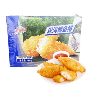 Filetes de bacalao empanados OEM, pepitas de pescado, pedidos a granel, aperitivos de mariscos prefritos congelados de China para filete de pescado y patatas fritas - Product Image 1