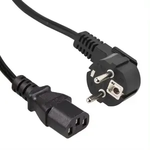 Grosir harga kompetitif kabel pc 3 pin kabel listrik eu kabel listrik PVC untuk komputer
