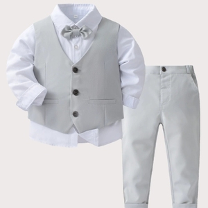Completo Abito da Cerimonia per Bambino, Abbigliamento Formale da Portatore dell'Anello, <span class=keywords><strong>Set</strong></span> Elegante per Feste e Matrimoni - Product Image 3