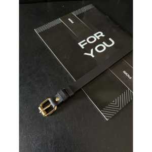 เข็มขัดผู้หญิงแบบบาง Fiori Square Buckle หัวเข็มขัดทองแดง สไตล์ลำลอง ทำจากหนัง PU สำหรับใส่ทุกวัน - Product Image 2