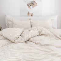N'importe quelle taille disponible 100% lin hôtel de luxe maison textile ensembles de literie blanc hôtel linge de lit ensemble de literie