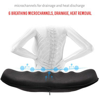 Oreiller de soutien lombaire oreiller de soutien lombaire ergonomique coussin de dos en mousse à mémoire de forme oreiller de soutien lombaire en maille respirante pour voiture