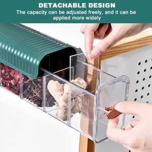 Organizzatore da Parete con 6 Scomparti Trasparenti per Biancheria Intima, Calzini, Spezie, Cavi e Accessori per Camera da Letto - Product Image 4