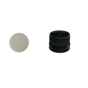 Película de PE 24mm anillo antirrobo blanco tapa de plástico para botella de cosméticos