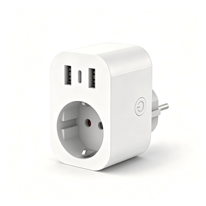 Adaptador de Corriente Inteligente YUHE, 1 Tomacorriente, 2 Puertos USB, Diseño Minimalista de Plástico Blanco, Clasificación IP20, 16A 230V, Interruptores de Pared, Smart Life - Product Image 5
