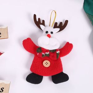 Playful Christmas Tree Small Pendant Elderly Snowman Elk Window Display <b>Decoration</b> - Product Image 4