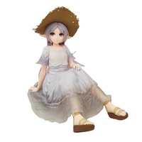 Figurine personnalisée en PVC de Fille Elfe avec Chapeau de Paille, Jouet d'Art Fantastique de Collection, Ornement de Présentation, Fabricant OEM ODM