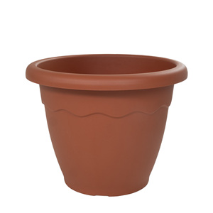 Vase rond en plastique terre cuite Duplast Volcano 40x31cm Design élégant pour la décoration intérieure - Product Image 1