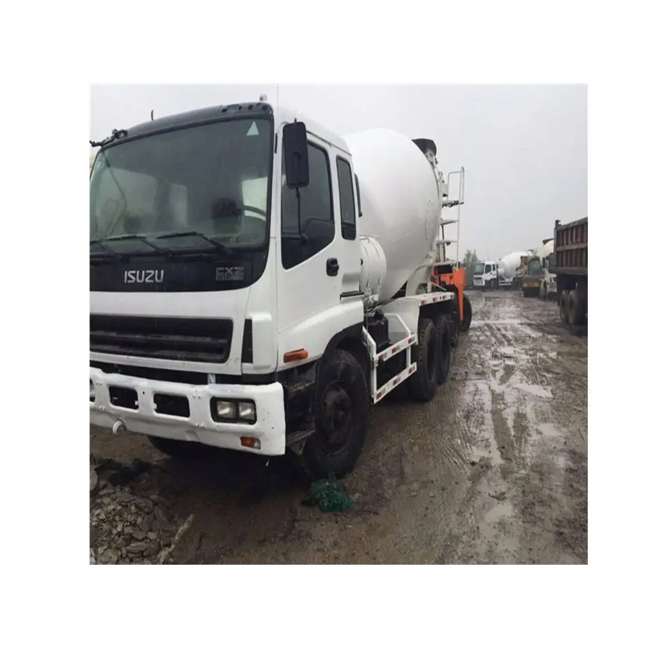 ISUZU Brand Used Concrete Truck Mixer Price 8M3 9M3 10M3 Mobile Self Loading Concrete Cement Mixer Drum Truck