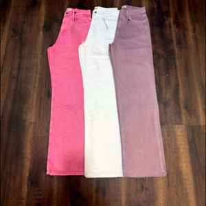 <span class=keywords><strong>Jeans</strong></span> da <span class=keywords><strong>Donna</strong></span> di Alta Qualità a Gamba Dritta Elasticizzati Mid-Wash in Misto Cotone Casual - Product Image 3