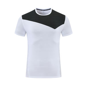 Chemise pour homme personnalisée en stock vierge brodée de haute qualité nylon polyester hommes quantité pas cher <span class=keywords><strong>prix</strong></span> unisexe t-<span class=keywords><strong>shirt</strong></span> de gym - Product Image 1