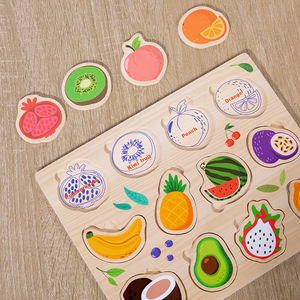 Tavola Puzzle in Legno, Giocattolo Educativo per Bambini per lo Sviluppo della Coordinazione Occhio-Mano e delle Abilità Cognitive - Product Image 4