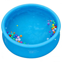 Bestseller PVC Aufblasbarer Familien-Swimmingpool 244cm X 63cm Runder Oberirdischer Outdoor Solarbetriebener Tragbarer Pool für Erwachsene und Kinder