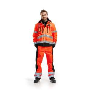BLAKLADER - 483719775599XL Chaqueta impermeable Hi-Vis Rojo/Negro-EAN 7330509374566 ROPA DE TRABAJO DE LA HI-VIS - Product Image 3