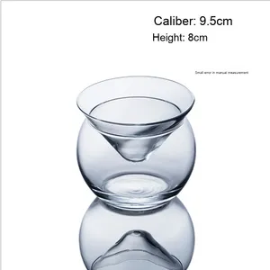 Creative Cocktail <strong>Glass</strong> Bowl 2 Pcs-Set Clear Borosilicate <strong>Espresso</strong> <strong>Martini</strong> <strong>Glasses</strong> for Iced Drinking - Product Image 6