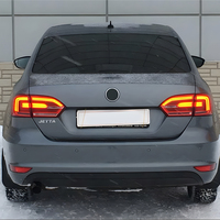 KGKB LED-Rückleuchten-Set für VW Jetta Sagitar Vento Mk6 2012-2014 Modifizierter High-Trim-Stil mit Sequenziellem Blinker Plug&Play