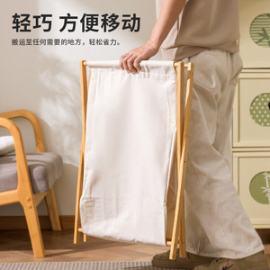 <b>Foldable</b> Laundry <b>Basket</b> Rectangle Space Saving Standing Type For Bathroom Clothing Storage - Product Image 3