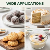 Noix de coco râpée de qualité supérieure, 100% naturelle, blanche, pour pâtisserie, desserts et confiseries