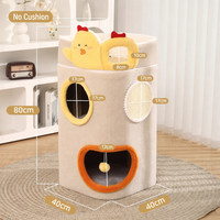Tour griffoir pour chat en sisal multi-niveaux, écologique, facile à assembler, personnalisable OEM, pour grand carton - Vente en gros