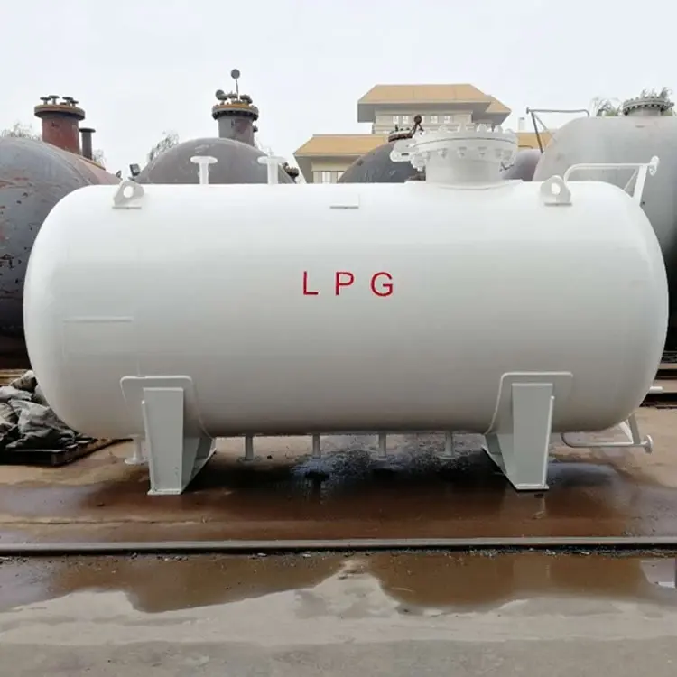 Horizontal type LPG storage tank liquefied petroleum gas cylinder
