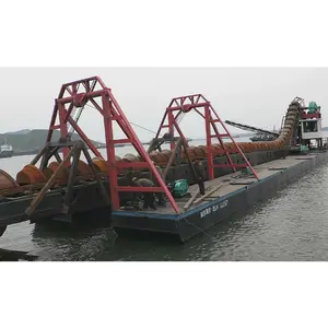 Draga de corrente de balde para mineração, fabricação de china, para venda, equipamentos para mineração de areia, rio, barco de draga de ouro