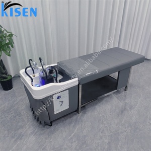 Bac à shampoing Kisen avec circulation d'eau, portable et mobile, avec lit intégré pour salon de coiffure et institut de beauté - Product Image 5