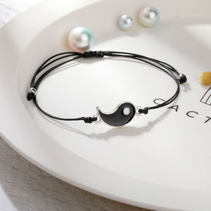 <span class=keywords><strong>Pulseras</strong></span> de Cuerda Trenzada de la Suerte, Ajustables, Infinito, <span class=keywords><strong>para</strong></span> Parejas, Amistad, Amor Eterno, Venta al por Mayor, 2 Piezas - Product Image 4