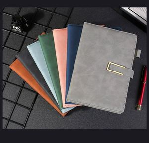 Customized Personalized Planner Hardcover Soft Leather <b>Diary</b> PU Leather Buckle Notebook With Pu Cover for School Business <b>Work</b> - Product Image 3