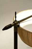 Lampe sur pied LED de luxe moderne avec base en métal, abat-jour personnalisé pour hôtel, lampe sur pied pour salon, villa, à intensité variable, personnalisable, garantie de 2 ans