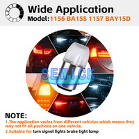 LED-Blitzleuchte 1156 BA15S 1157 BAY15D P21w Grüne LED Bernsteinfarbene R5W R10W Auto-Blinker-Glühbirne 12V Stroboskop Motorrad