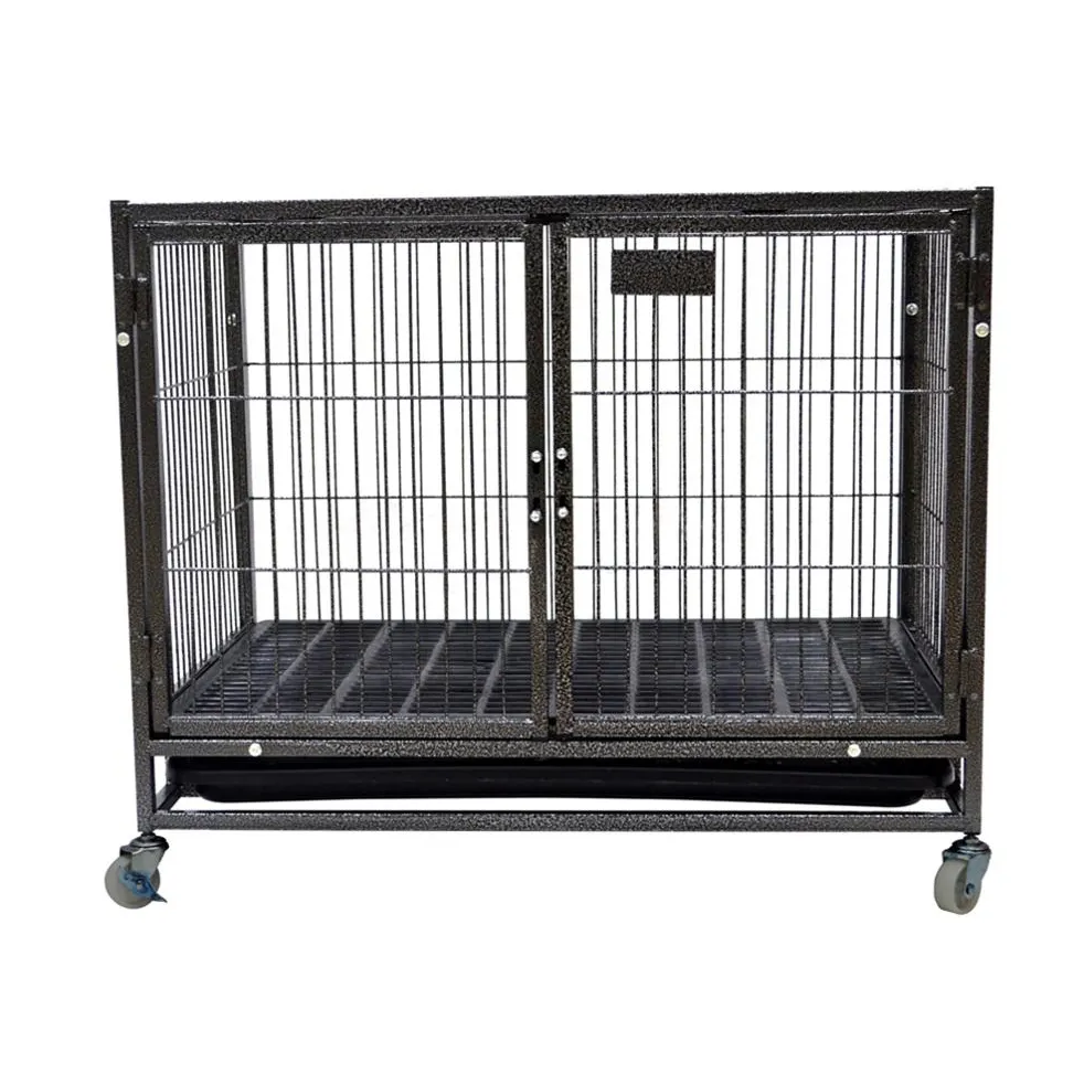 outdoor professional galvanized steel heavy duty iron dog metal kennels large runs pet dog cage crate cages carrier pet cage