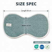 Paño de Muselina para Bebés, 100% Algodón, Certificado OEKO-TEX, Ultra Suave y Absorbente, 50x25cm, Forma de Hueso, para Recién Nacidos