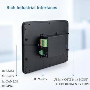 Panneau tactile industriel Rockchip RK3566 RK3588 Ubuntu 24.04 Linux HMI avec RS232/RS485/CAN/4G LTE RK3588 Écran tactile 10 pouces - Product Image 3