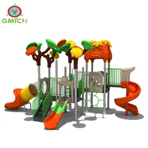 Kids outdoor play garden toys plastic backyard playground slides