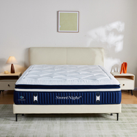 Matelas King Size Complet avec Surmatelas Euro Top en Mousse à Mémoire de Forme Gel et Ressorts Ensachés 3 Zones, Vente en Ligne en Grandes Quantités, Livré en Boîte