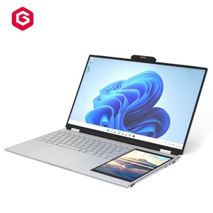 Độc đáo đôi màn hình chơi game văn phòng kinh doanh 2 màn hình cảm ứng netbook máy tính 15.6 "và 7" với màn hình kép Nhà Máy Tính Xách Tay PC - Product Image 2