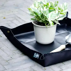 75Cm X 75Cm Waterdicht Oxford Doek Materiaal Opvouwbare Tuinmat Indoor Sappige Plant Pot Mat Irrigatie Bewatering Kwekerij