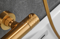 Haute qualité nouveau style or brossé robinets de douche thermostatiques avec douche à main salle de bain robinets de douche mitigeurs