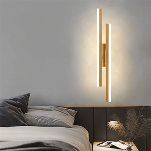 Nordic Living Room Sofas <strong>Bedroom</strong> Lighting Modern Minimalist Warm White <strong>Line</strong> <strong>Wall</strong> Lamps Indoor Decoration - Product Image 3